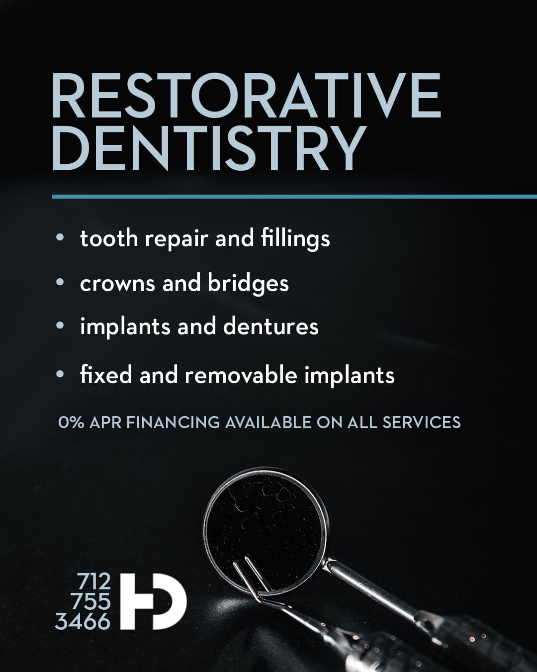 Restorative Dentistry — Fillings, Crowns, Bridges, Dentures at Harlan Dental
